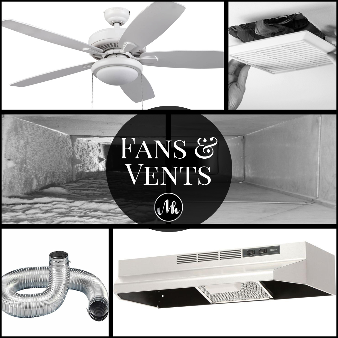 fans and vents