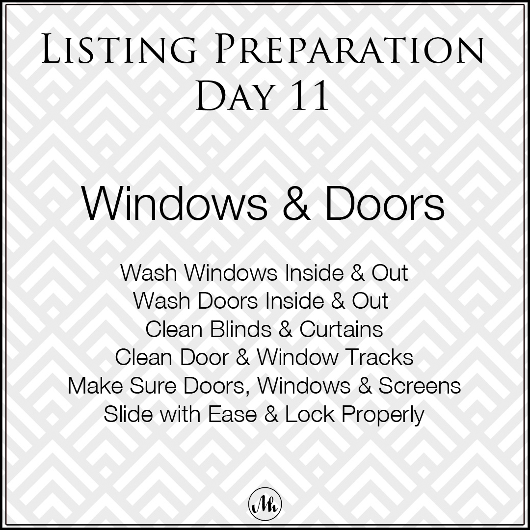 Listing Preparation Day 11