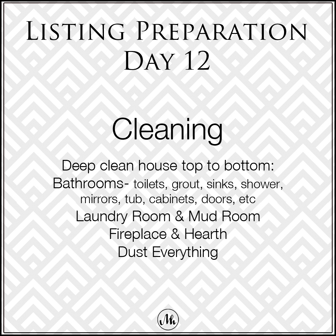 Listing Preparation Day 12